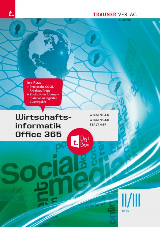 Cover-Bild Wirtschaftsinformatik II/III HAK, Office 365 + TRAUNER-DigiBox