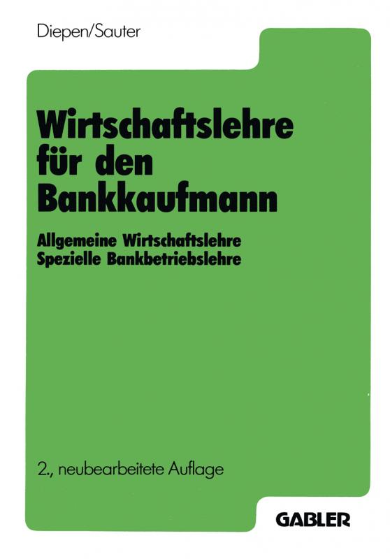 Cover-Bild Wirtschaftslehre für den Bankkaufmann