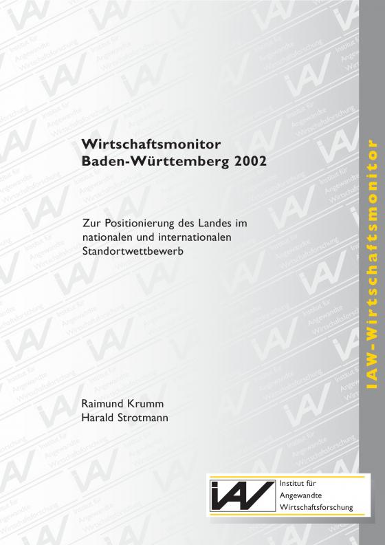 Cover-Bild Wirtschaftsmonitor Baden-Württemberg 2002