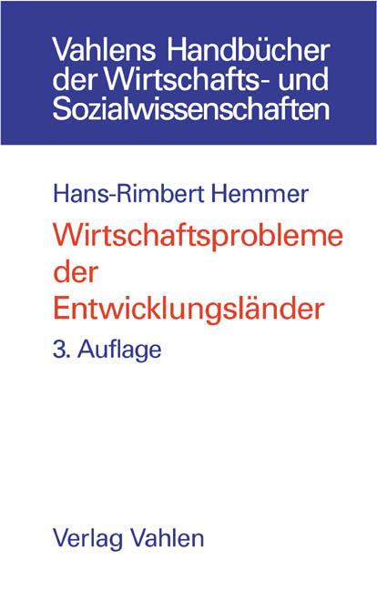 Cover-Bild Wirtschaftsprobleme der Entwicklungsländer