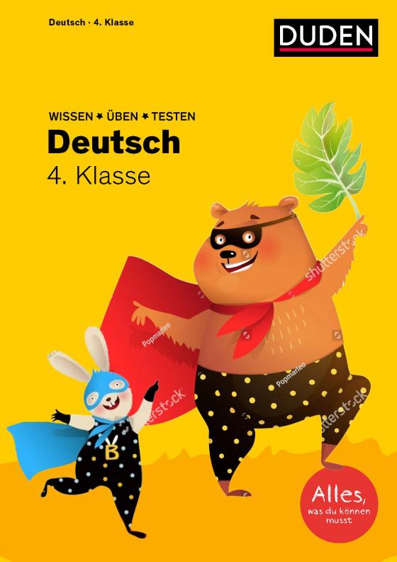 Cover-Bild Wissen – Üben – Testen: Deutsch 4. Klasse