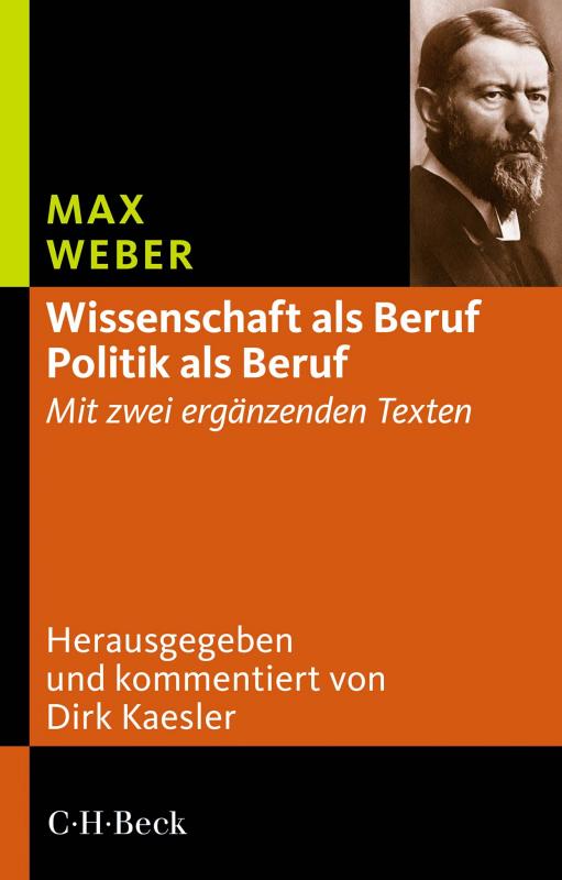 Cover-Bild 'Wissenschaft als Beruf' - 'Politik als Beruf'