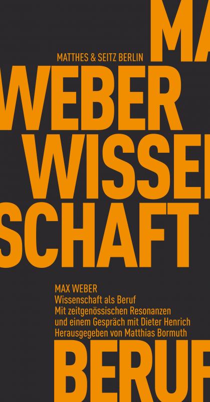 Cover-Bild Wissenschaft als Beruf