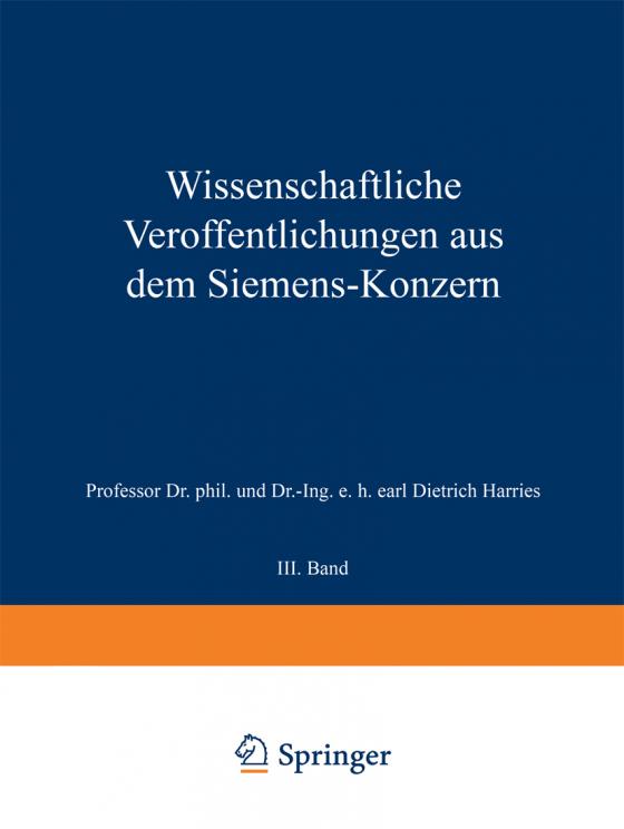 Cover-Bild Wissenschaftliche Veröffentlichungen aus dem Siemens-Konzern