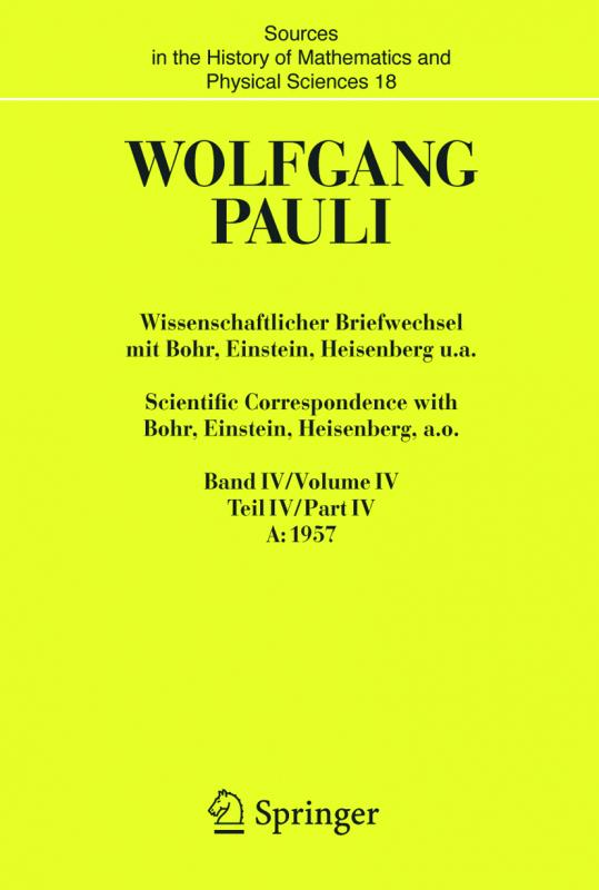 Cover-Bild Wissenschaftlicher Briefwechsel mit Bohr, Einstein, Heisenberg u.a. / Scientific Correspondence with Bohr, Einstein, Heisenberg a.o.