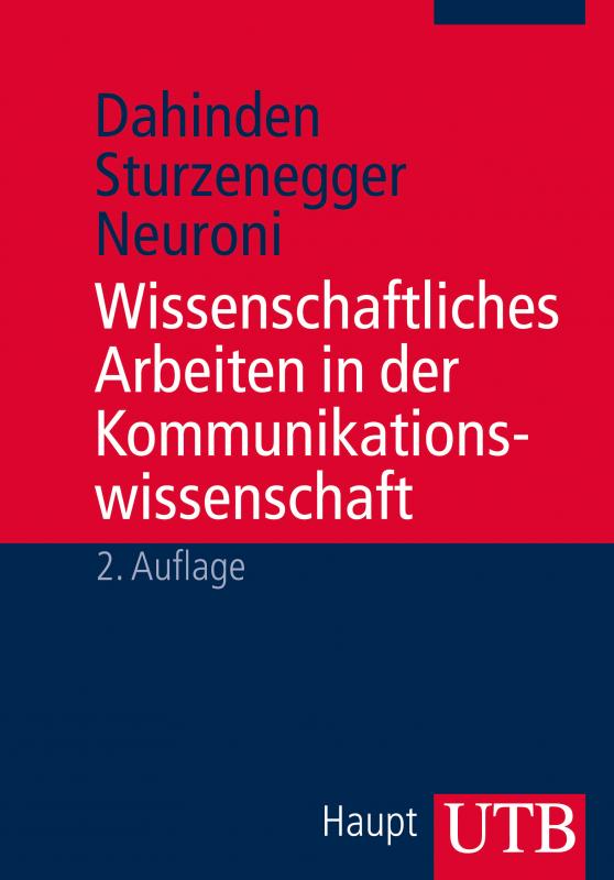 Cover-Bild Wissenschaftliches Arbeiten in der Kommunikationswissenschaft