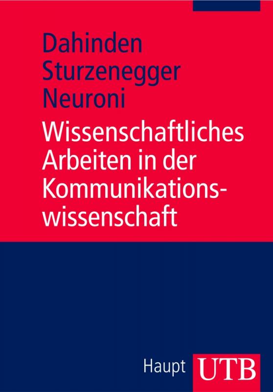 Cover-Bild Wissenschaftliches Arbeiten in der Kommunikationswissenschaft