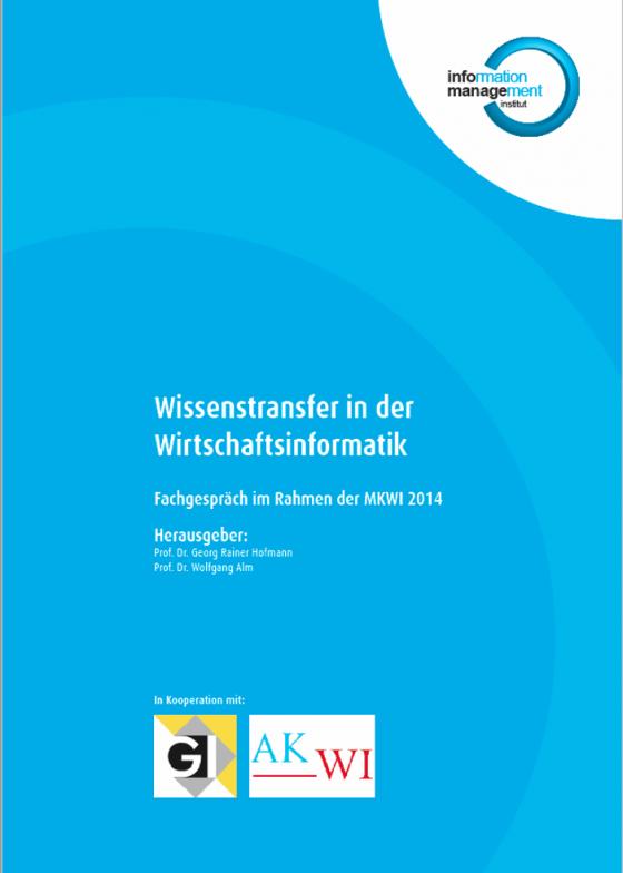 Cover-Bild Wissenstransfer in der Wirtschaftsinformatik