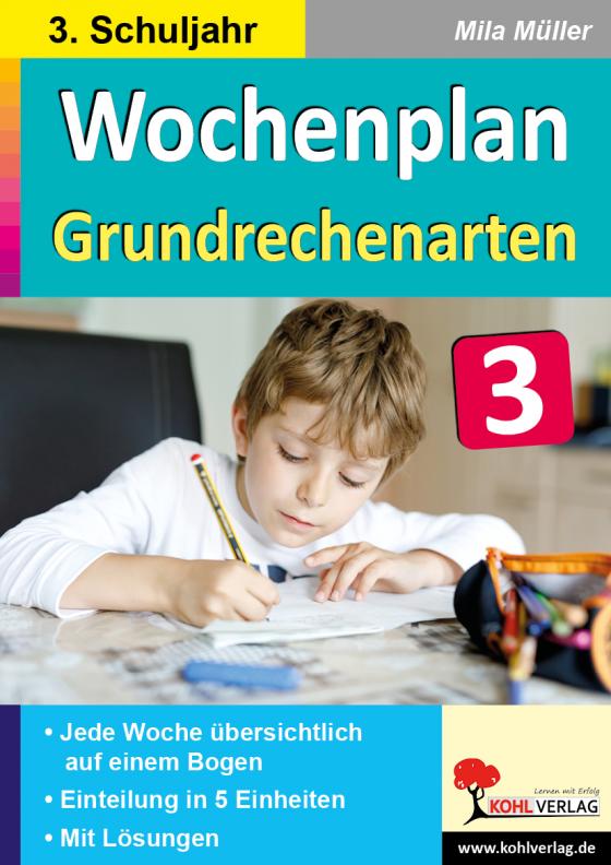Cover-Bild Wochenplan Grundrechenarten / Klasse 3