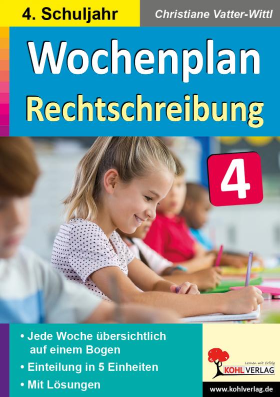 Cover-Bild Wochenplan Rechtschreibung / Klasse 4