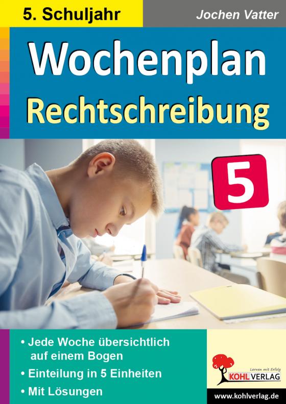 Cover-Bild Wochenplan Rechtschreibung / Klasse 5