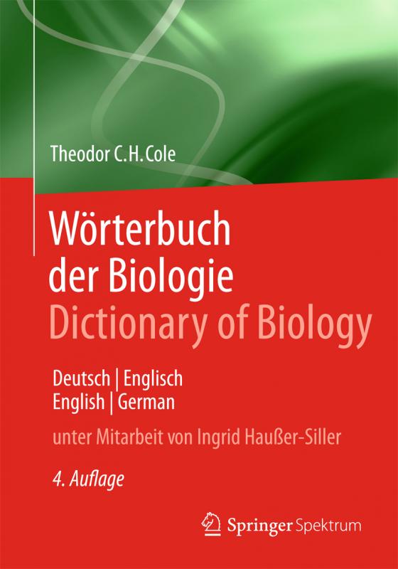 Cover-Bild Wörterbuch der Biologie Dictionary of Biology