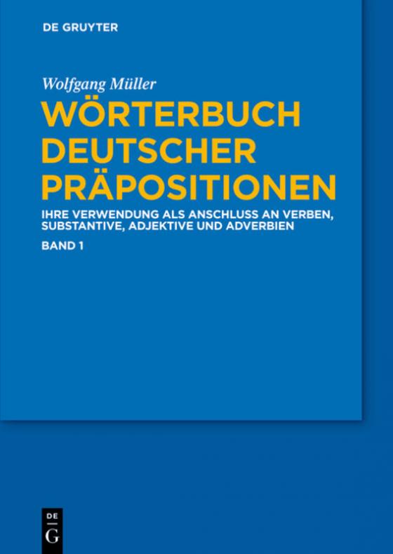 Cover-Bild Wörterbuch deutscher Präpositionen