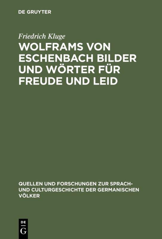 Cover-Bild Wolframs von Eschenbach Bilder und Wörter für Freude und Leid