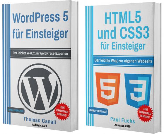Cover-Bild WordPress 5 für Einsteiger + HTML5 und CSS3 für Einsteiger (Hardcover)
