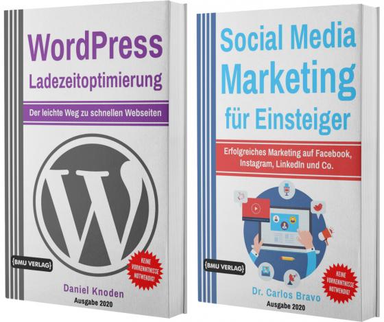 Cover-Bild WordPress Ladezeitoptimierung für Einsteiger (Taschenbuch) + Social Media Marketing für Einsteiger (Hardcover)