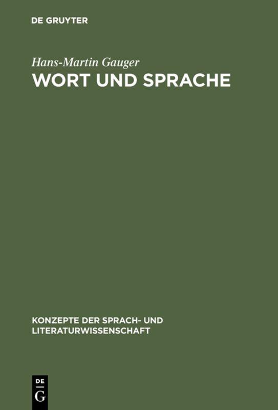 Cover-Bild Wort und Sprache