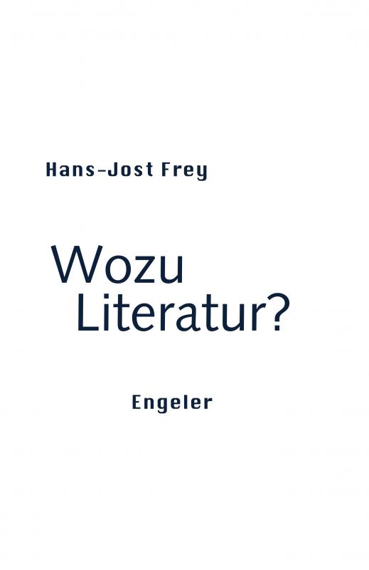 Cover-Bild Wozu Literatur?