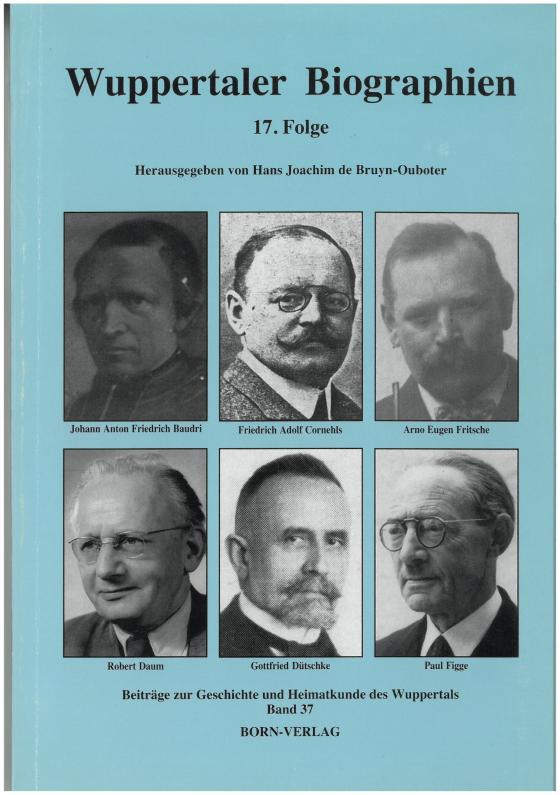 Cover-Bild Wuppertaler Biographien