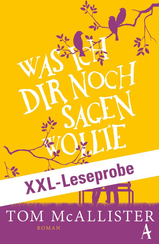 Cover-Bild XXL-LESEPROBE: McAllister - Was ich dir noch sagen wollte