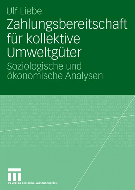 Cover-Bild Zahlungsbereitschaft für kollektive Umweltgüter