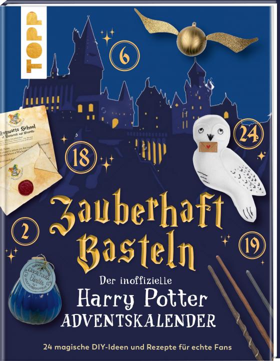 Cover-Bild Zauberhaft basteln. Der inoffizielle Harry-Potter-Adventskalender. Adventskalenderbuch.