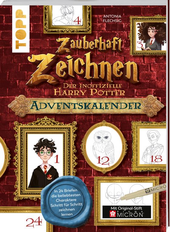 Cover-Bild Zauberhaft Zeichnen. Der inoffizielle Harry Potter Adventskalender