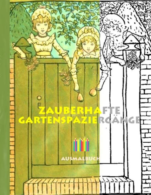 Cover-Bild Zauberhafte Gartenspaziergänge (Ausmalbuch)