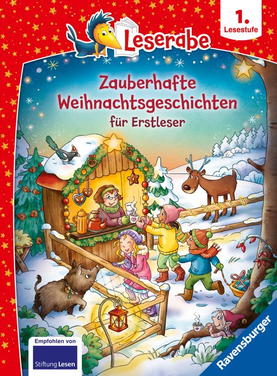 Cover-Bild Zauberhafte Weihnachtsgeschichten für Erstleser - lesen lernen mit dem Leseraben - Erstlesebuch - Kinderbuch ab 6 Jahren - Lesen lernen 1. Klasse Jungen und Mädchen (Leserabe 1. Klasse)