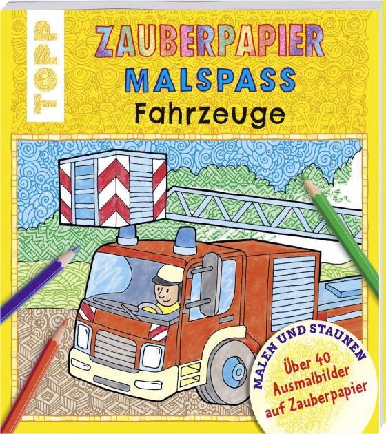 Cover-Bild Zauberpapier Malspaß Fahrzeuge