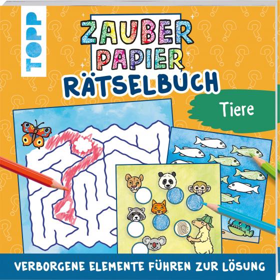 Cover-Bild Zauberpapier Rätselbuch Tiere