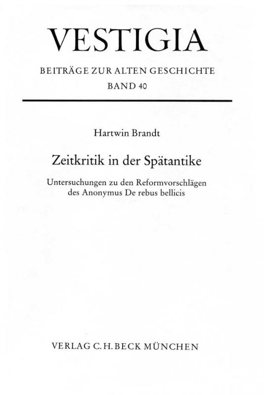 Cover-Bild Zeitkritik in der Spätantike