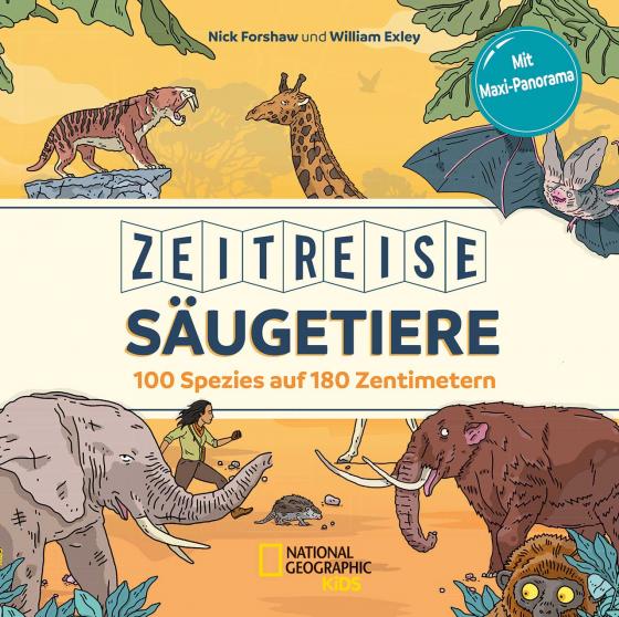 Cover-Bild Zeitreise Säugetiere: 100 Spezies auf 180 Zentimetern