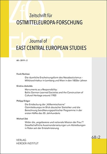 Cover-Bild Zeitschrift für Ostmitteleuropa-Forschung 68/2 ZfO - Journal of East Central European Studies JECES 68/2