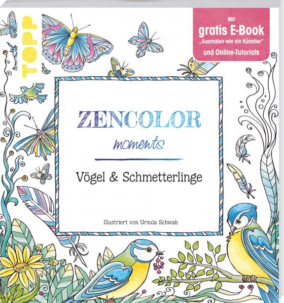 Cover-Bild Zencolor moments Vögel & Schmetterlinge