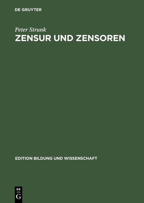 Cover-Bild Zensur und Zensoren