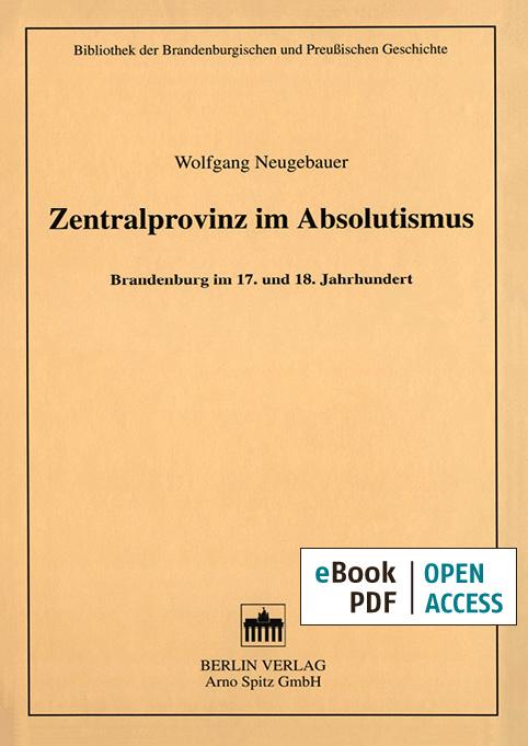 Cover-Bild Zentralprovinz im Absolutismus