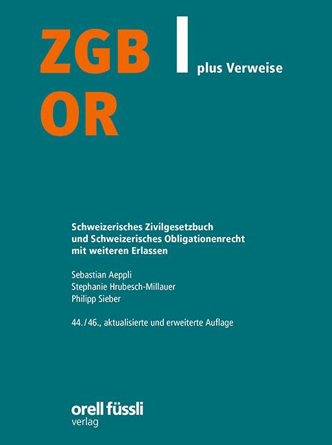 Cover-Bild ZGB/OR plus Verweise, 44./46. Aufl.