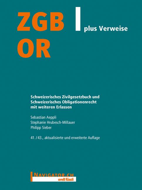 Cover-Bild ZGB/OR plus Verweise