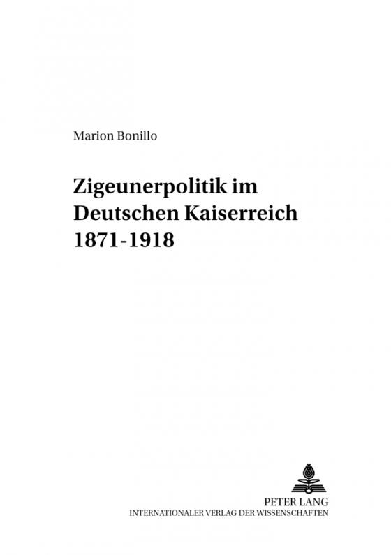 Cover-Bild «Zigeunerpolitik» im Deutschen Kaiserreich 1871-1918