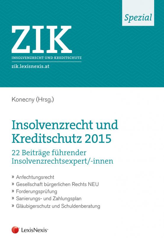 Cover-Bild ZIK Spezial - Insolvenzrecht und Kreditschutz 2015