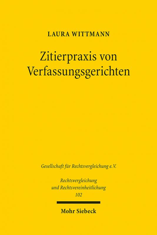 Cover-Bild Zitierpraxis von Verfassungsgerichten