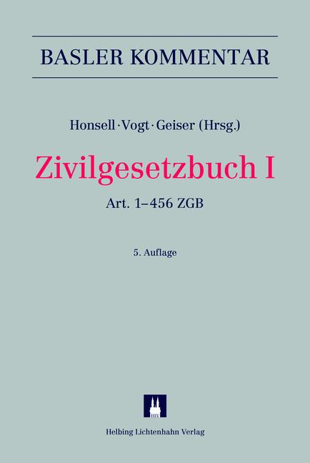 Cover-Bild Zivilgesetzbuch I