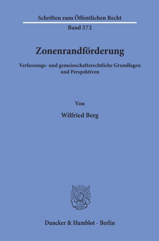 Cover-Bild Zonenrandförderung.