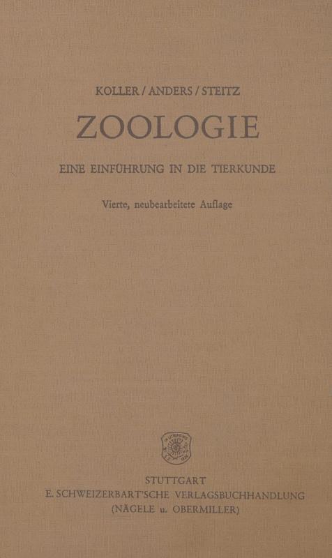 Cover-Bild Zoologie