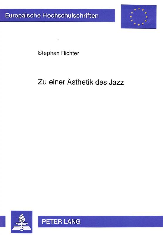 Cover-Bild Zu einer Ästhetik des Jazz