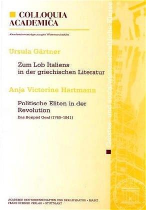 Cover-Bild Zum Lob Italiens in der griechischen Literatur