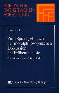 Cover-Bild Zum Sprachgebrauch der moralphilosophischen Diskussion der Früheuthanasie