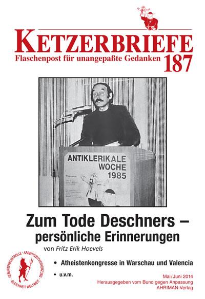 Cover-Bild Zum Tode Deschners - persönliche Erinnerungen