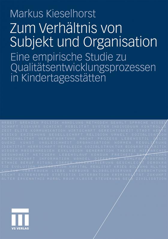 Cover-Bild Zum Verhältnis von Subjekt und Organisation